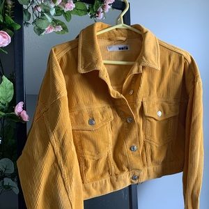 Topshop cropped corduroy jacket